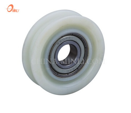 White Wheel Sliding Metal Components Window Door Roller Pulley(ML-AH002)