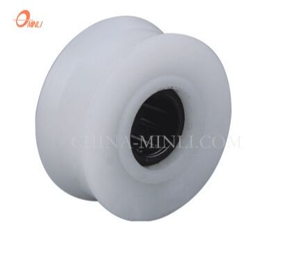 White Metal Components Nylon Wheel Sliding Window Door Hardware Furniture Roller (ML-AT002)