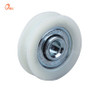 Sliding White U Groove Nylon Wheel Window Door Roller