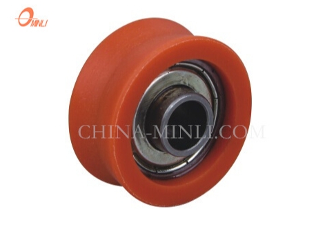 Orange Metal Bearing Components Good Quality Nylon Wheel Pulley (ML-AV035)