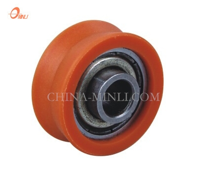 Sliding Nylon Orange Nylon Pulley V Groove Hardware Window Door Roller