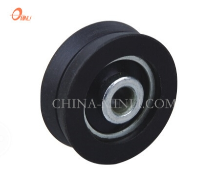 Black Nylon Roller V Groove Hardware Accessories Door Window Pulley(ML-AV017)
