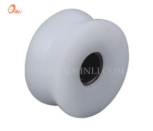 White Factory Nylon Wheel Sliding Window Door Hardware Components (ML-AV045)
