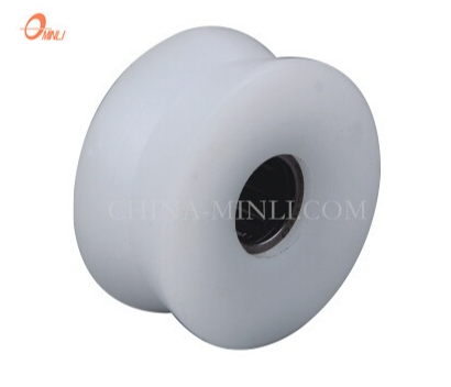 White Factory Nylon Wheel Sliding Window Door Hardware Components (ML-AV045)