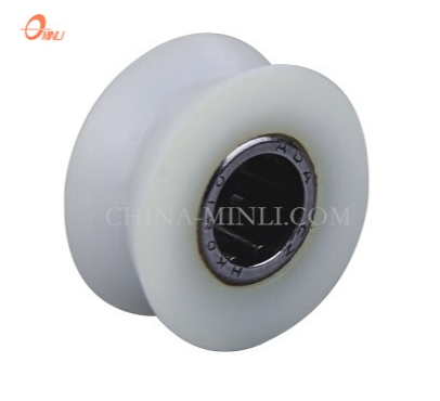 White Factory Nylon Wheel Sliding Window Door Hardware Components (ML-AV045)