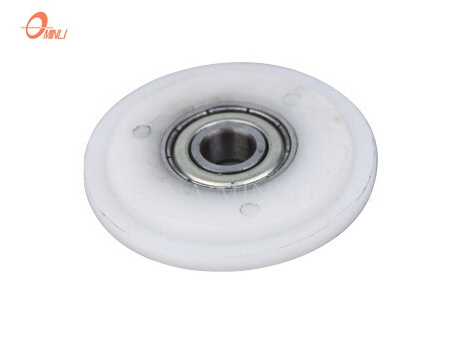 White Y Groove Bearing Nylon Wheel Sliding Window Door Roller (ML-AY006)