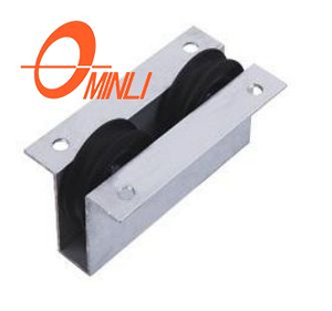 Nylon Double Sliding Roller Aluminum Bracket Pulley for Window And Door (ML-GD001)