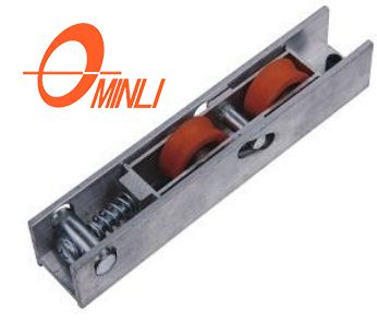 Factory Outlet Window And Door Fittings Aluminum Bracket Pulley Double Color Nylon Roller (ML-GD016)