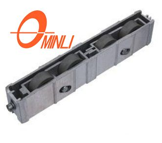 Multiple Plastic POM Roller with Aluminum Alloy Bracket Pulley for Window And Door (ML-GD021)