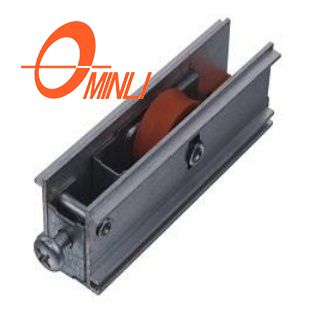 Hardware Sliding Single Aluminum Bracket with Plastic Nylon Pulley Roller (ML-GS024)