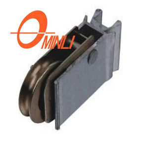 Aluminum Alloy Curtain Accessory Bracket with Metal Pulley Bearing (ML-GS025)