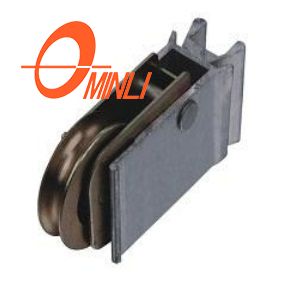 Nylon Double Sliding Roller Aluminum Bracket Pulley for Window And Door (ML-GD001)