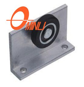 Nylon Double Sliding Roller Aluminum Bracket Pulley for Window And Door (ML-GD001)
