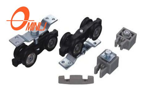 Door Hardware Metal Window Plastic Buckle Lock 4 Wheels Ball Bearing for A Suit (ML-HB007)