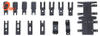 Factory Sliding Door And Window Injection Molding Plastic A Set Accessories (ML-HB009) 